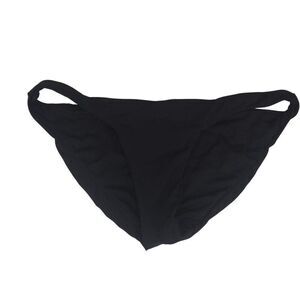 Robin Piccone Womens Black Bikini Bottom Swimwear Size S